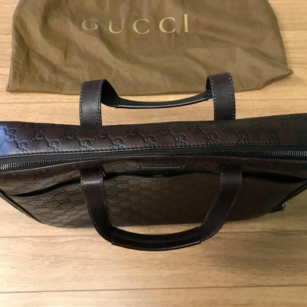 Authentic Gucci GG Supreme Guccissima Briefcase Laptop Bag